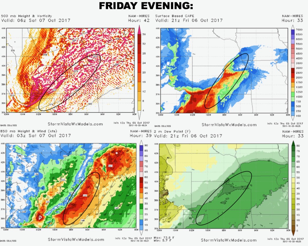 Plains Afternoon Update: Severe Weather and Heavy Rains Expected Through Saturday. E.