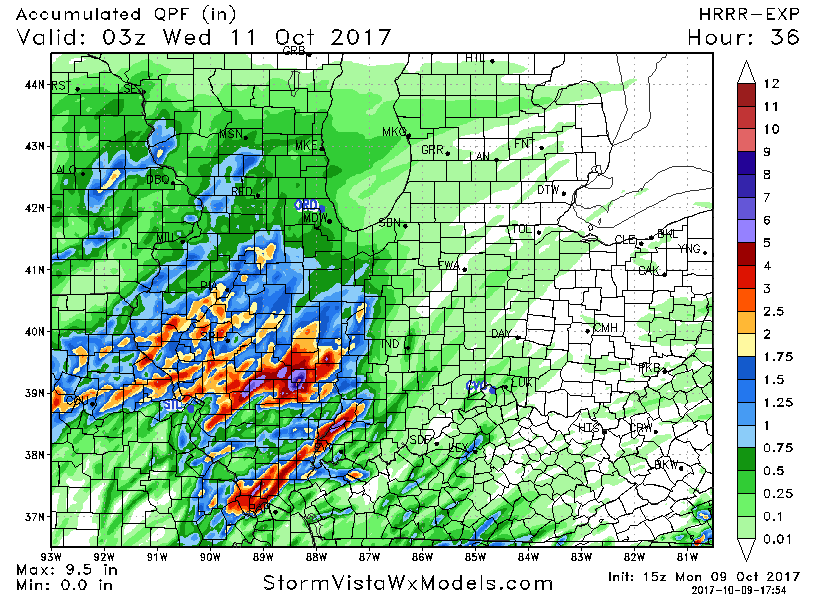 Afternoon Illinois Short Term Forecast Update. All Systems Go For Heavy Rain. #ILwx