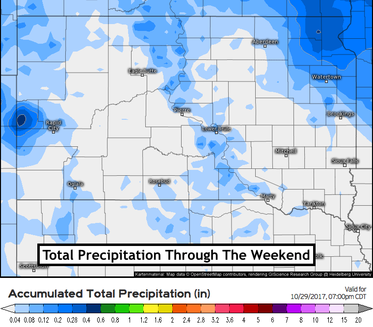 10-23-17 South Dakota Forecast: Temperature Roller Coaster This Week. E.