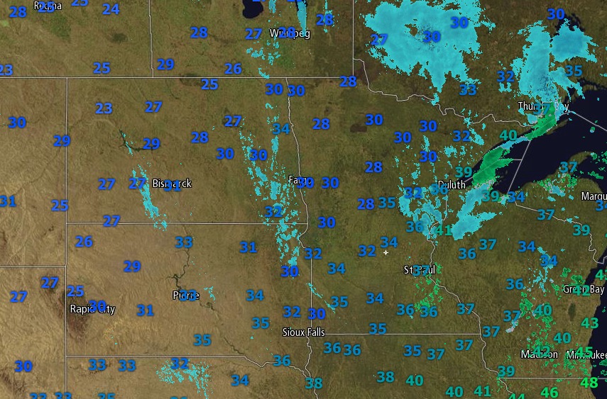 10-30-17 Regional Northern Plains Update: Quick Update on Ongoing Snow Showers. E.