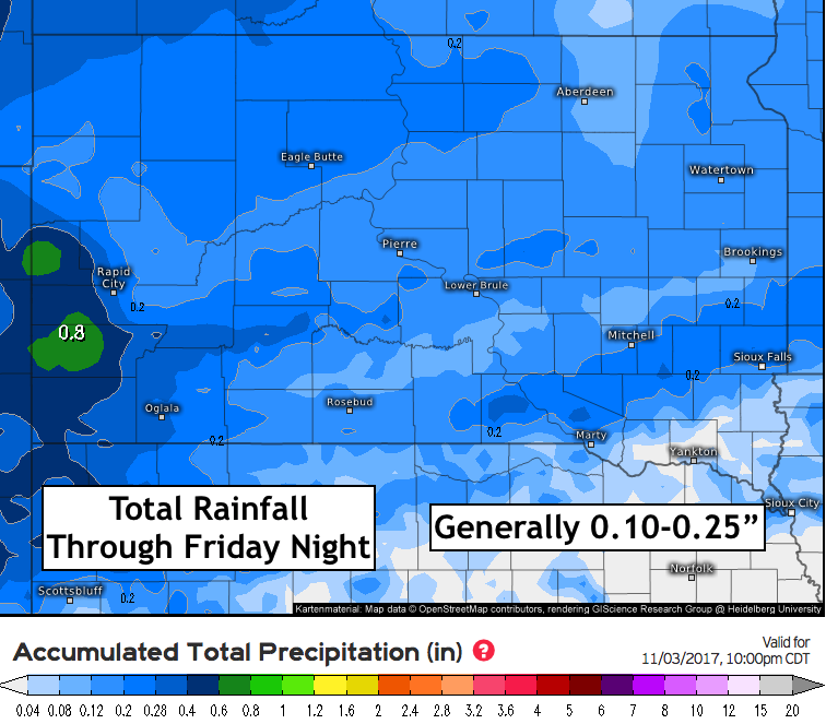 10-30-17 South Dakota: Windy Today, Chilly and Active Week Ahead. E.