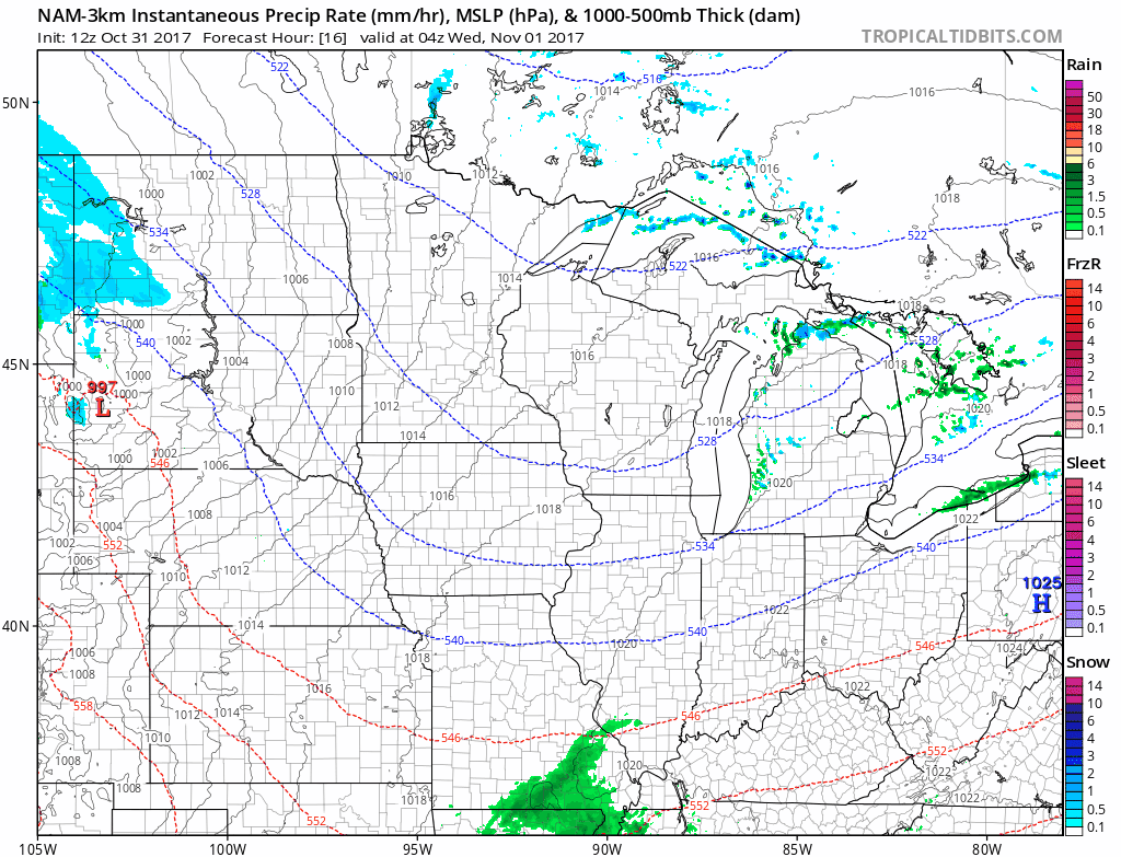 10-31-17 IL short-term: Latest on precip working in south early Wed…can’t rule out a slight wintry mix…details here! K.