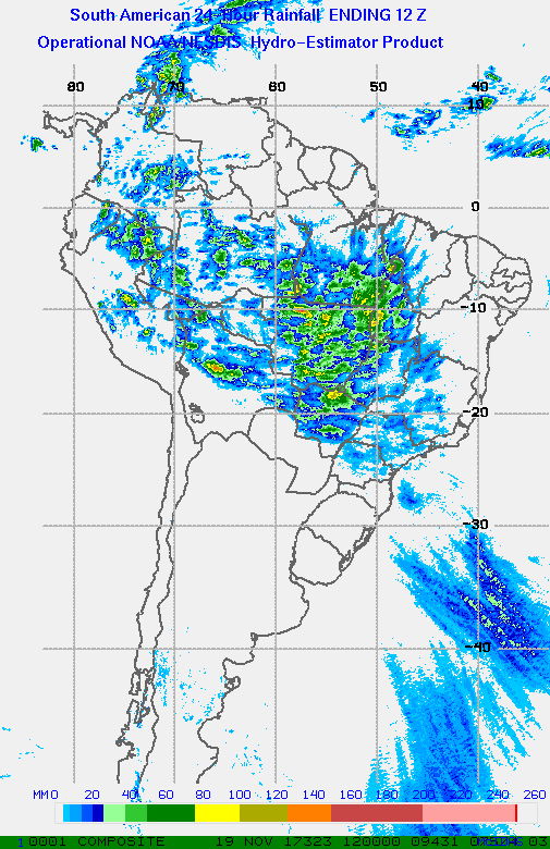 Monday Early Morning South America Ag Weather Quicksheet. K.