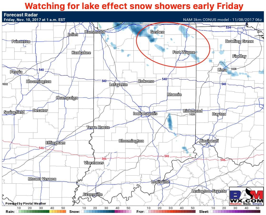11-8-17 Ft. Wayne District Forecast