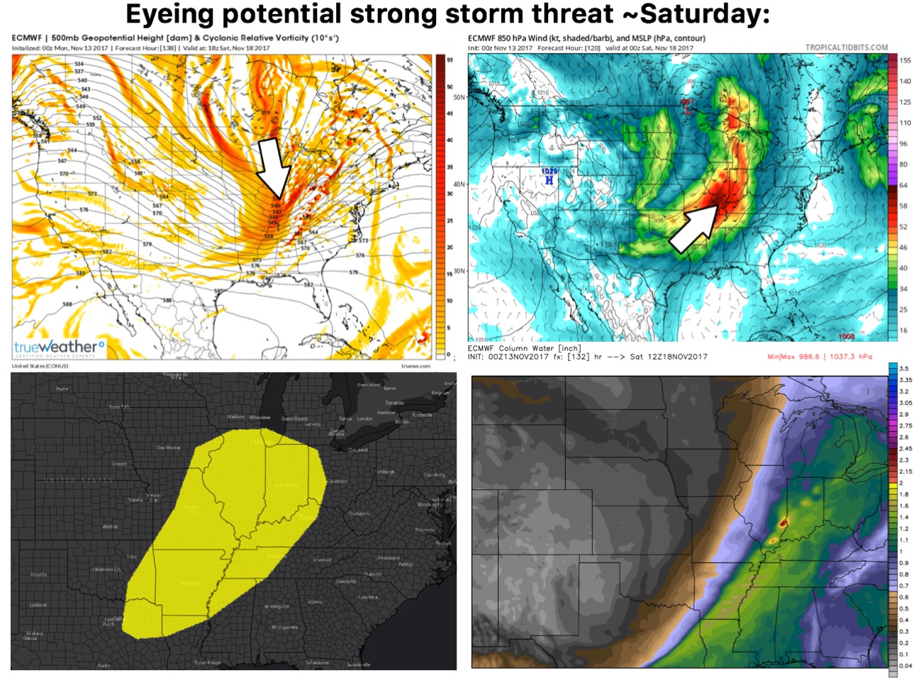 11-13-17 Indiana: Eyeing strong storm potential late week…updated details here! K.