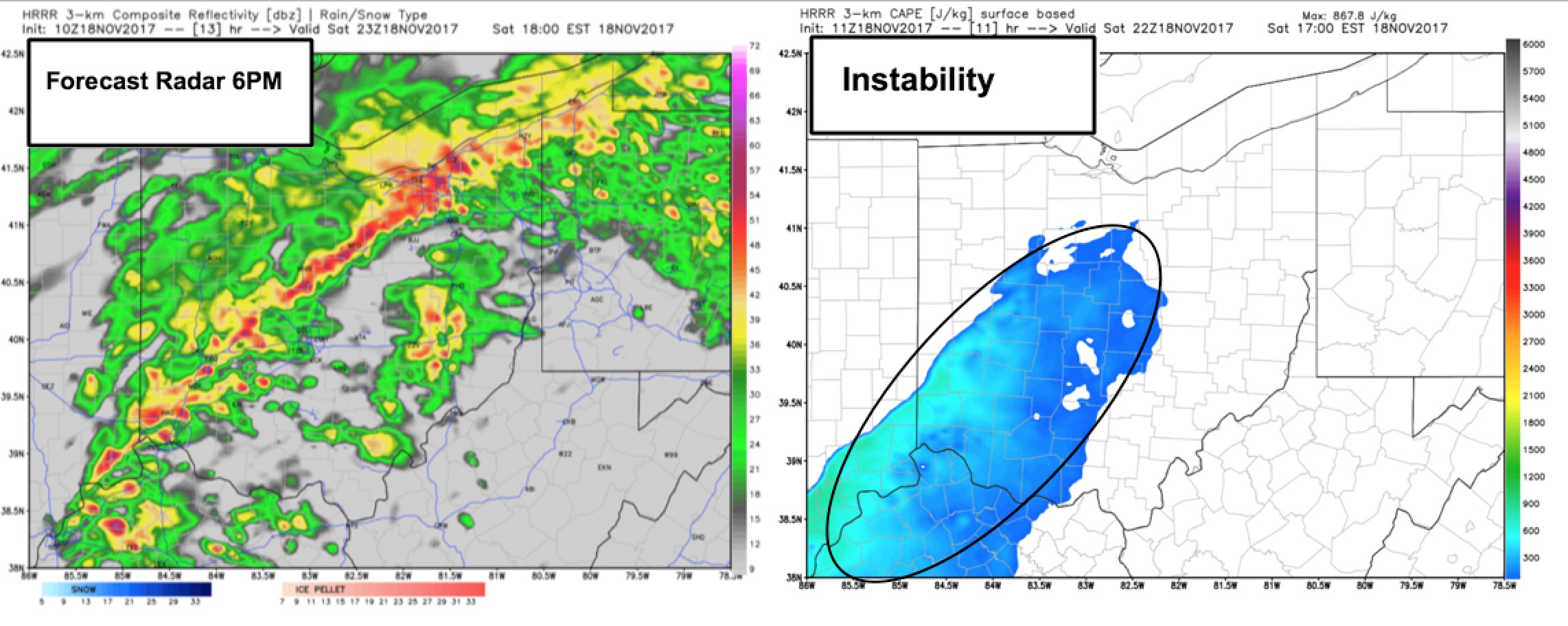 11-18-17 SAT AM Ohio Update: Latest details on the gusty winds and isolated severe storm risk today along with the heavy rain threat. N.