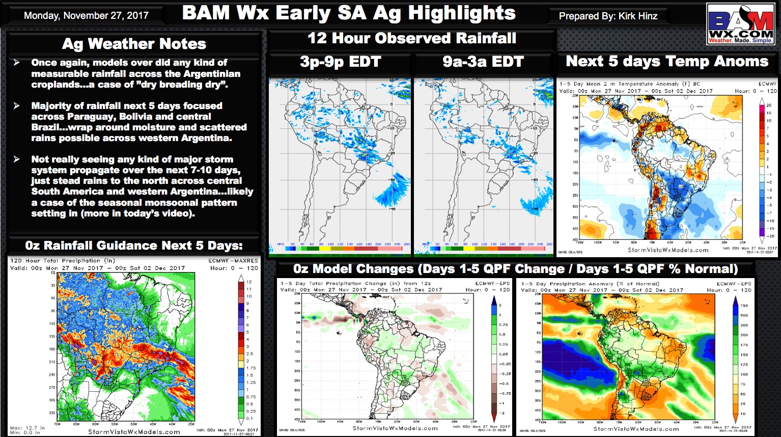 11-27-17 Early Morning South America Ag Weather Quick-sheet. K.