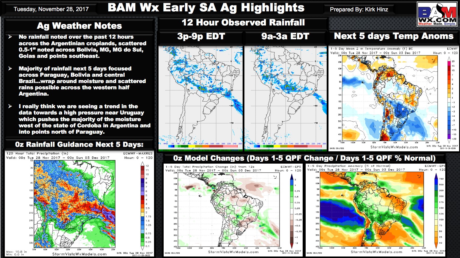 11-28-17 Early Morning South America Ag Weather Quick-sheet. K.