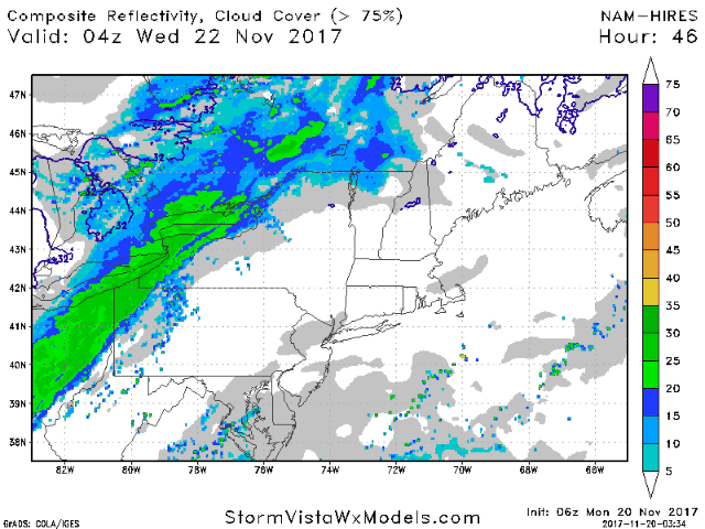 11-20-17 Northeast Video: Few flakes this morning, more impactful storm Wednesday? E.