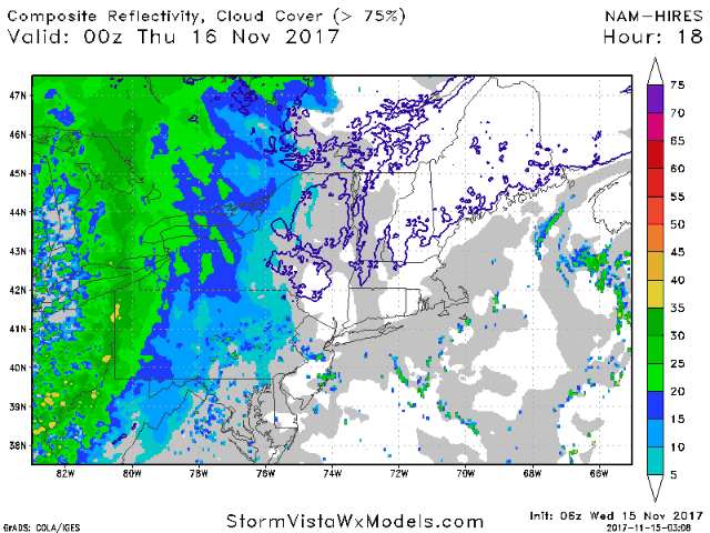 11-15-17 Northeast Forecast Video: Tracking some interior snow potential Thursday, rainy elsewhere. E.