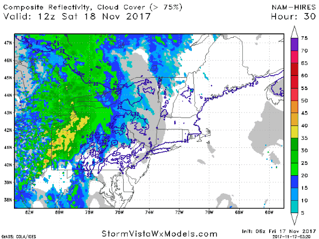 11-17-17 Northeast Video Forecast: Tracking a Strong Cold Front Into the Weekend, Sneak peak at Thanksgiving Week. E.