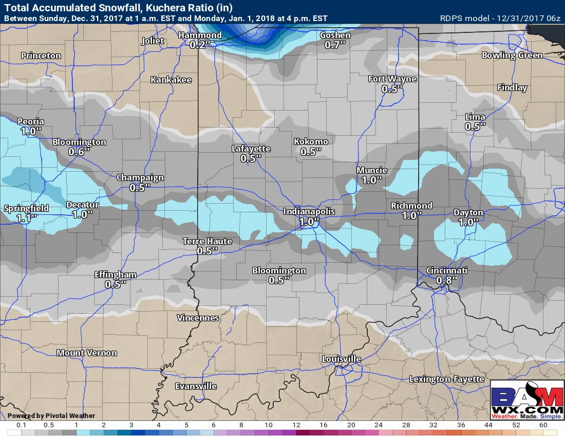 12-31-17 Accum Snow Inbound. Update Here. M.