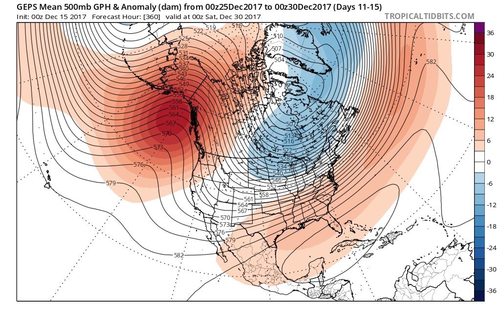 12-15-17 Long Range Update: Arctic air looms and Active Pattern too. M.