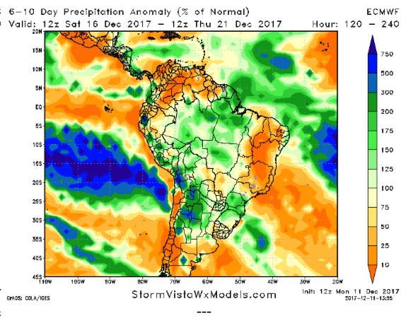 12-11-17 Afternoon South America Ag Weather Check-up. K.