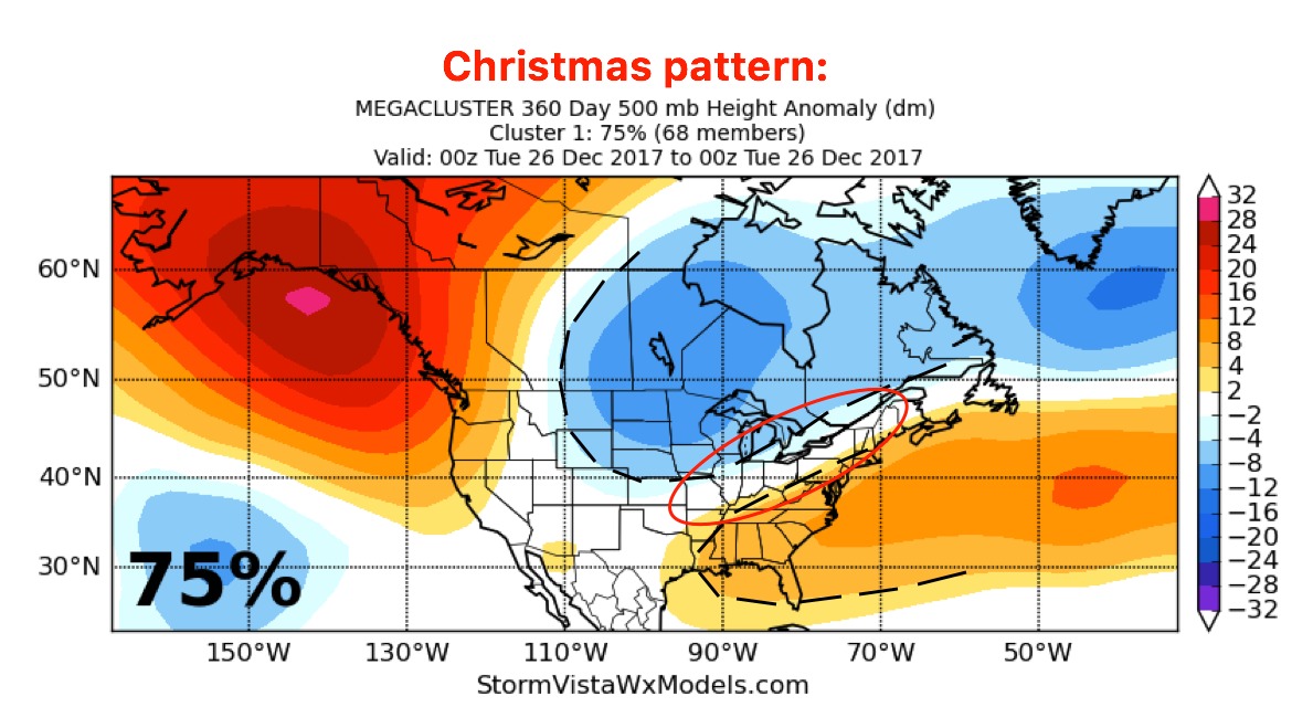 12-11-17 Long-Range: Brief Warmth Followed By An Active/Colder Pattern By Christmas. M.