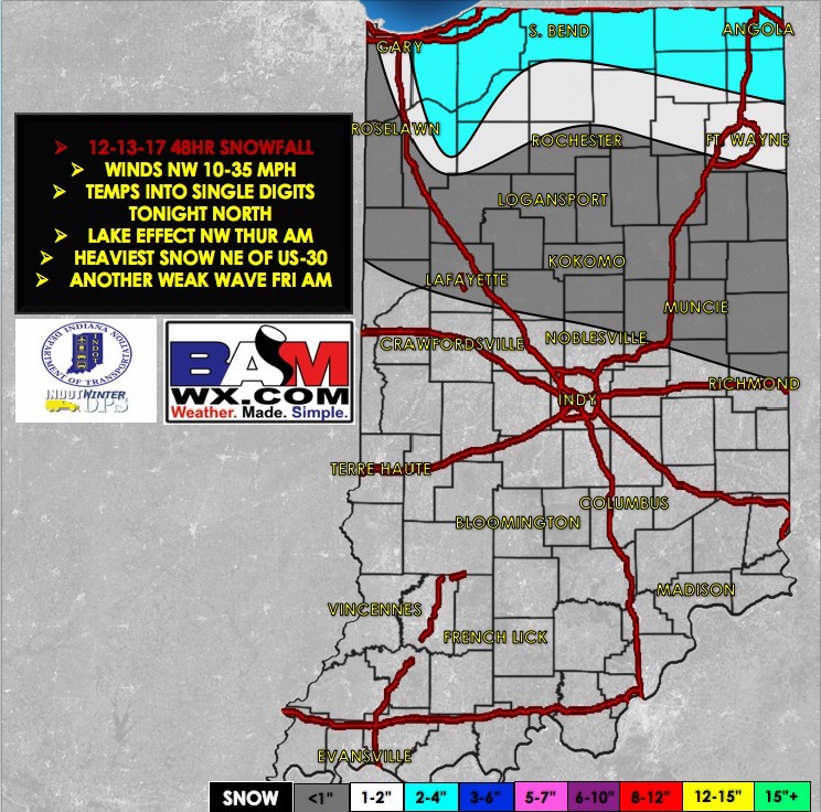 12-13-17 LaPorte / Ft. Wayne Districts Forecast