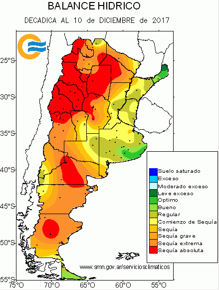 12-13-17 South America: Targeting moderate rains over the next 10 days…dryness to return to end Dec/open Jan? K.