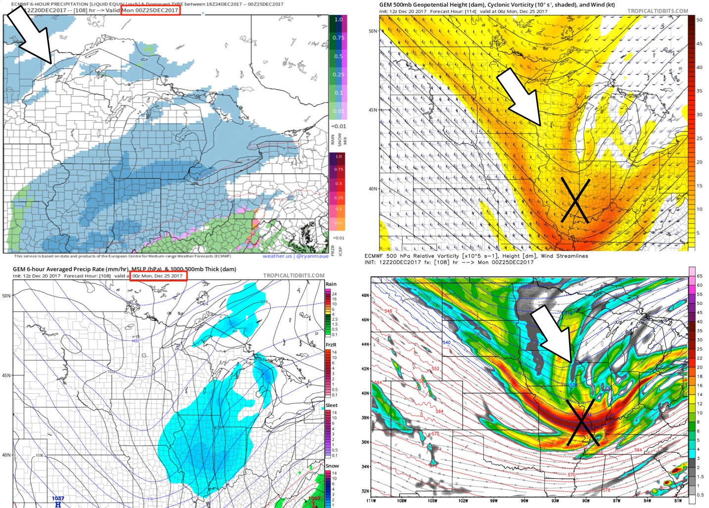 12-20-17 Indiana short-term: Update on weekend wintry weather + Christmas snow potential. K.