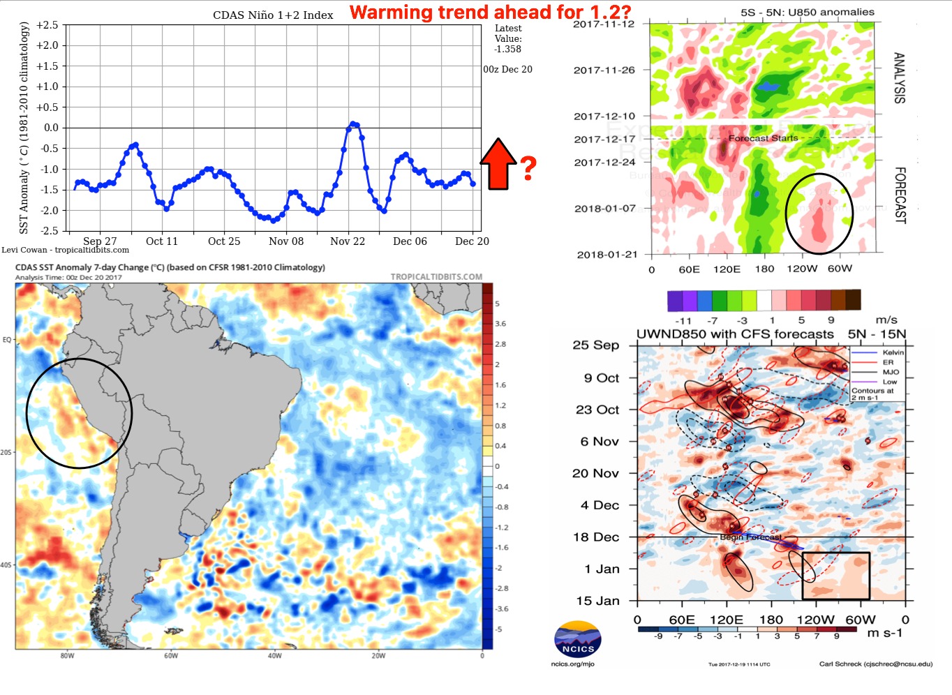 12-20-17 South America: Risks of a wetter pattern than modeled for Jan? Must watch update today, details here. K.
