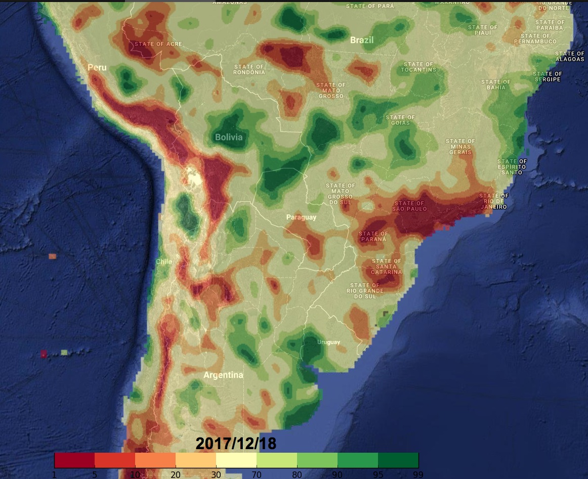 12-21-17 South America: Check on December conditions + update on pattern heading into early January. K.