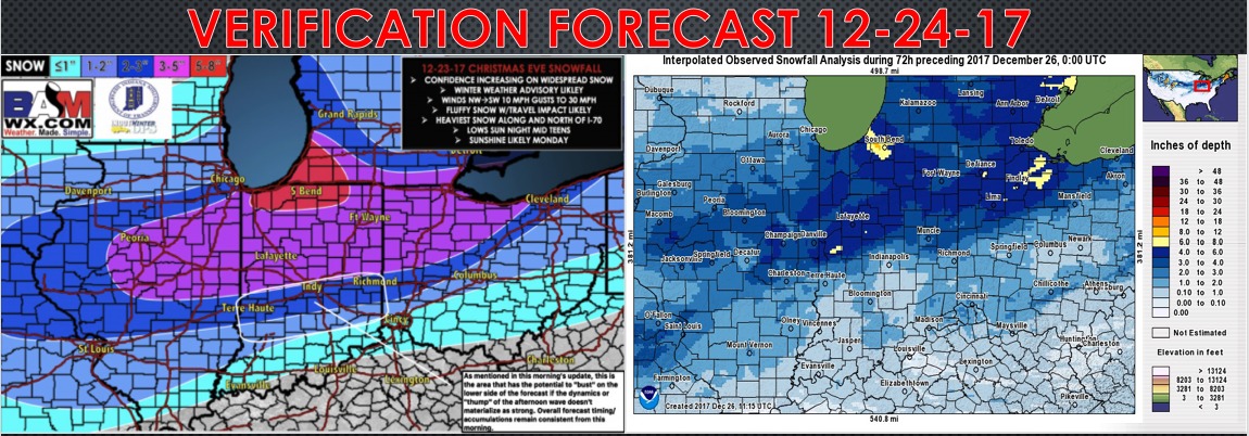 12-26-17 Bitter Cold And Accumulating Snow Late Week. Details Here. M.