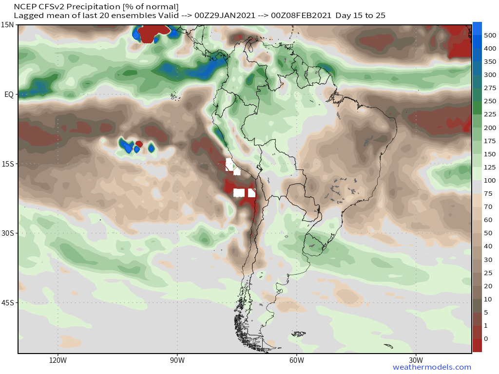 1-14-21 South America: Sharing latest drought maps + discussing data starting to see our anticipated pattern change ahead. K.