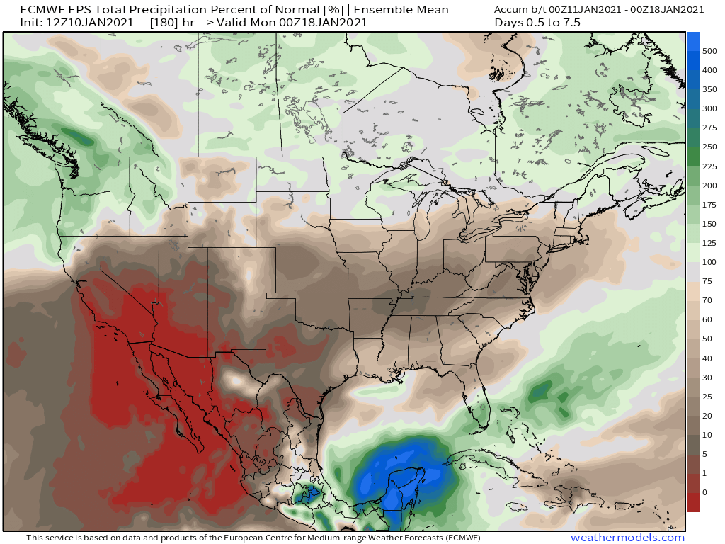 1-10-21 Week Ahead Report: Major differences in week 2 model data. Discussing risks and details here. B.