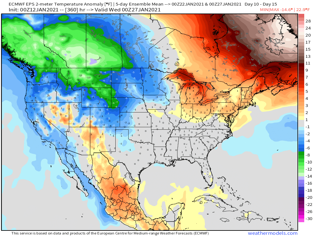 1-12-21 Early AM Energy Report: European data remains volatile, discussing pattern change on the table late Jan – Feb. B.
