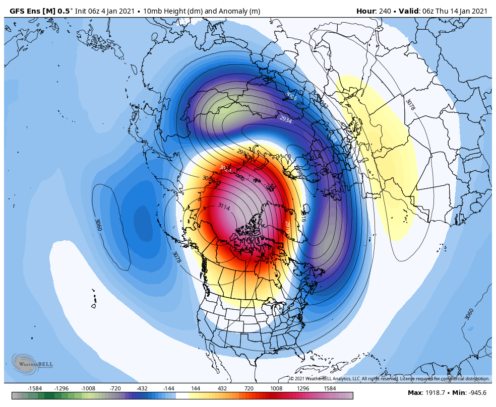 1-4-21 Long-range: Blocking to persist for January. Discussing risks and most likely location for Arctic outbreaks. B.