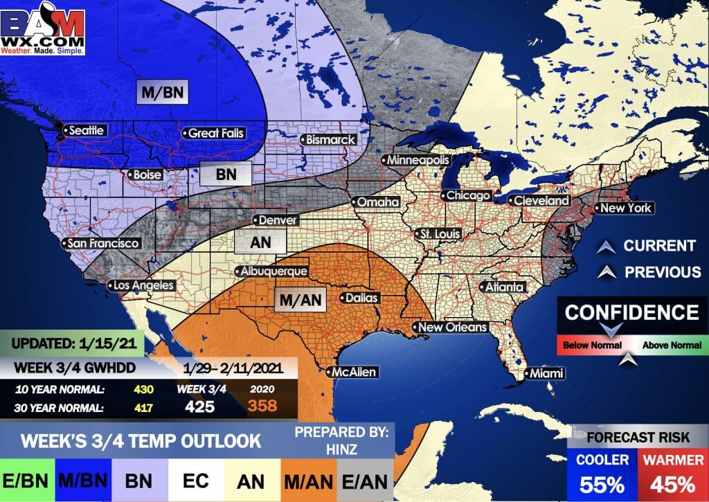 1-15-21 Long-range: Discussing volatile model trends and favored pattern evolution into February. B.