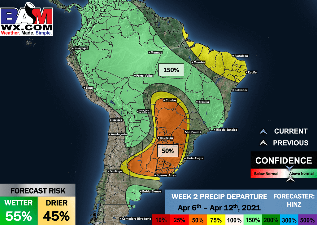 3-30-21 South America: Discussing latest precipitation trends & potential early end the monsoon season ahead in April. K.