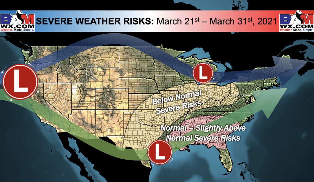 3-11-21 Long-range: Analyzing major differences in model data & our favored solution + risks to watch for week 2 precipitation. B.