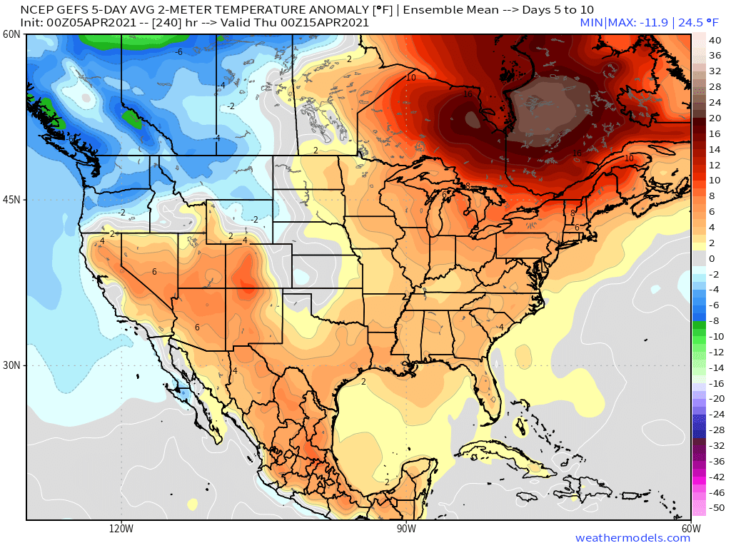 4-5-21 Early AM Energy Report: Model volatility and struggles continue for Mid-April. Discussing the culprit and favored thoughts. B.