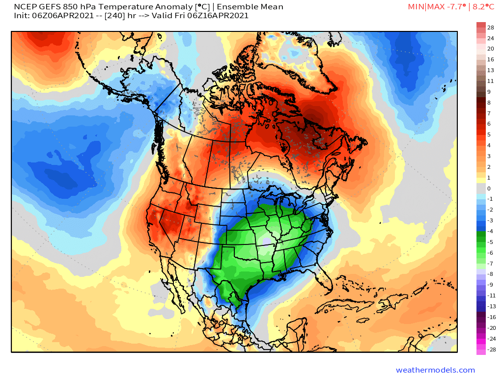 4-6-21 Long-range: Keeping an eye on a potent late week 2 cold front. Discussing when more widespread warmth could try to come back late April/May. M.