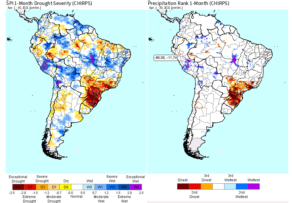 5-7-21 South America: Discussing the pattern evolution late May to early June today + drought risk discussion. K.