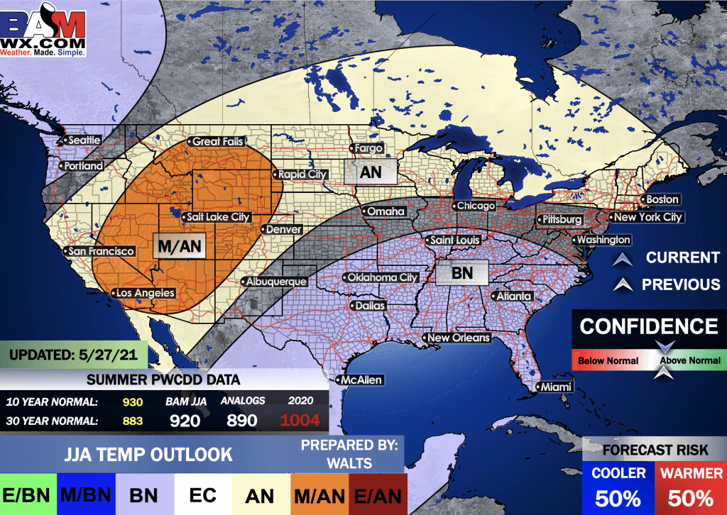 5-27-21 *Special PM Update*: Updated Summer Outlooks + Risk Maps. B.