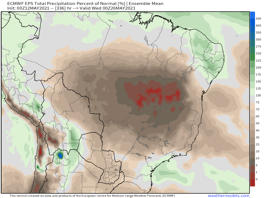 5-12-21 South America: Sharing latest soil moisture anomalies + atmospheric pattern driver discussion heading into June. K.