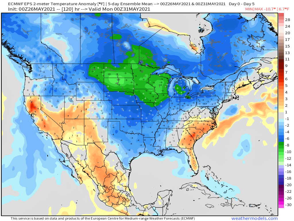 5-26-21 Early AM Energy Report: Discussing risks to the forecast and additional storm dates and impacts into June. B.