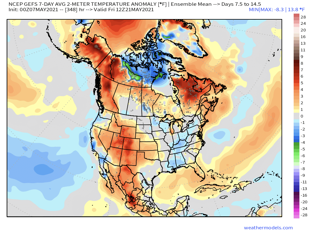 5-7-21 AM Energy Check-Up: Discussing late week 2 model differences and favored pattern progression. B.