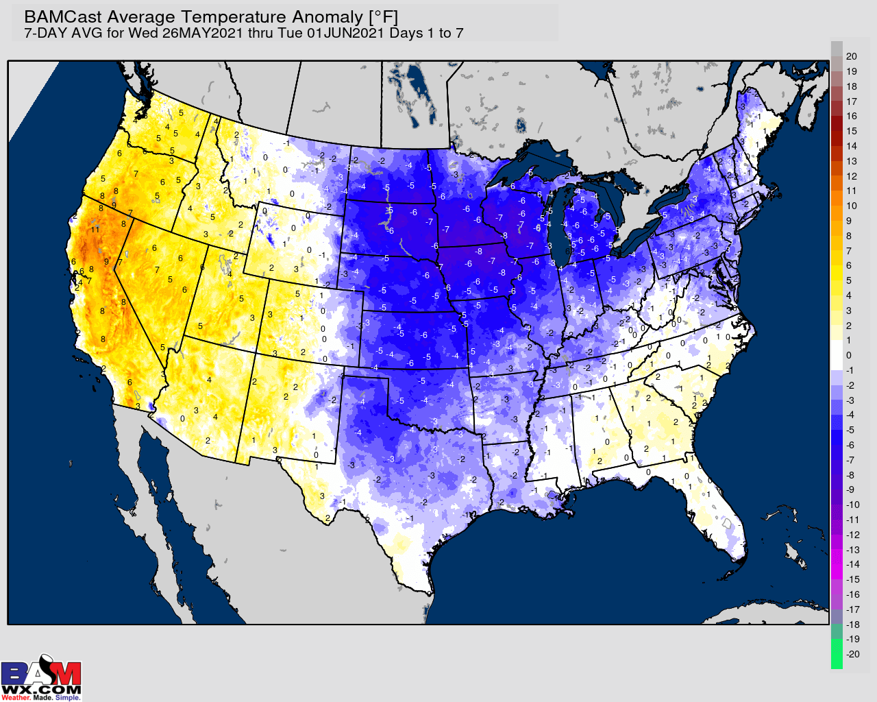 5-26-21 Long-range: Discussing short-term severe weather, frost risks + data analysis into June. B.