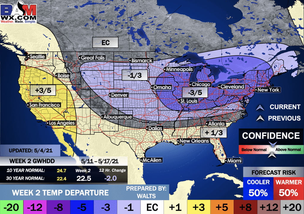 5-4-21 PM Ag Weather Report: Discussing risks with the weekend system and continued cooler risks. B.