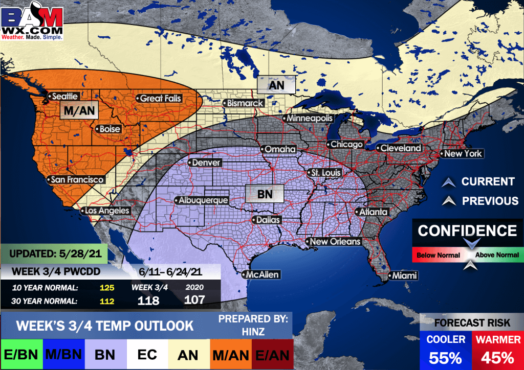 5-28-21 Long-range:  Discussing El Nino like atmospheric pattern influences ahead and impacts to June.  MG.