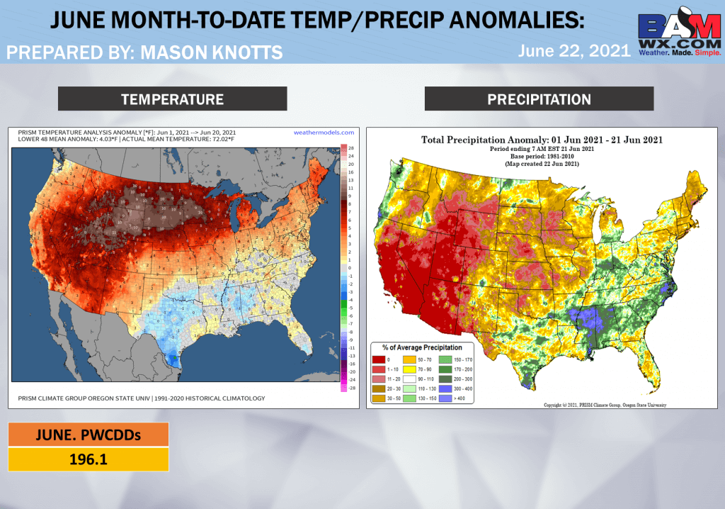 6-22-21 Long-range: Discussing heavy rainfall threats later this week into the weekend. M.