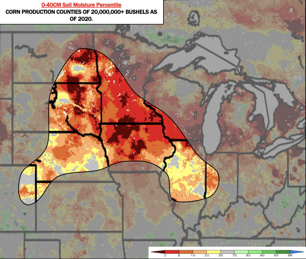 6-16-21 Long-range: Increasing concerns for hot and dry. Possible flash drought development. Must see analysis today. M.