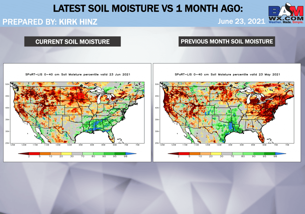 6-23-21 Long-range: Discussing excessive rainfall potential ahead + latest July thoughts. K.