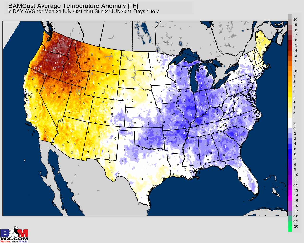 6-21-21 Long-range: Updated July/August forecast thoughts today. M.