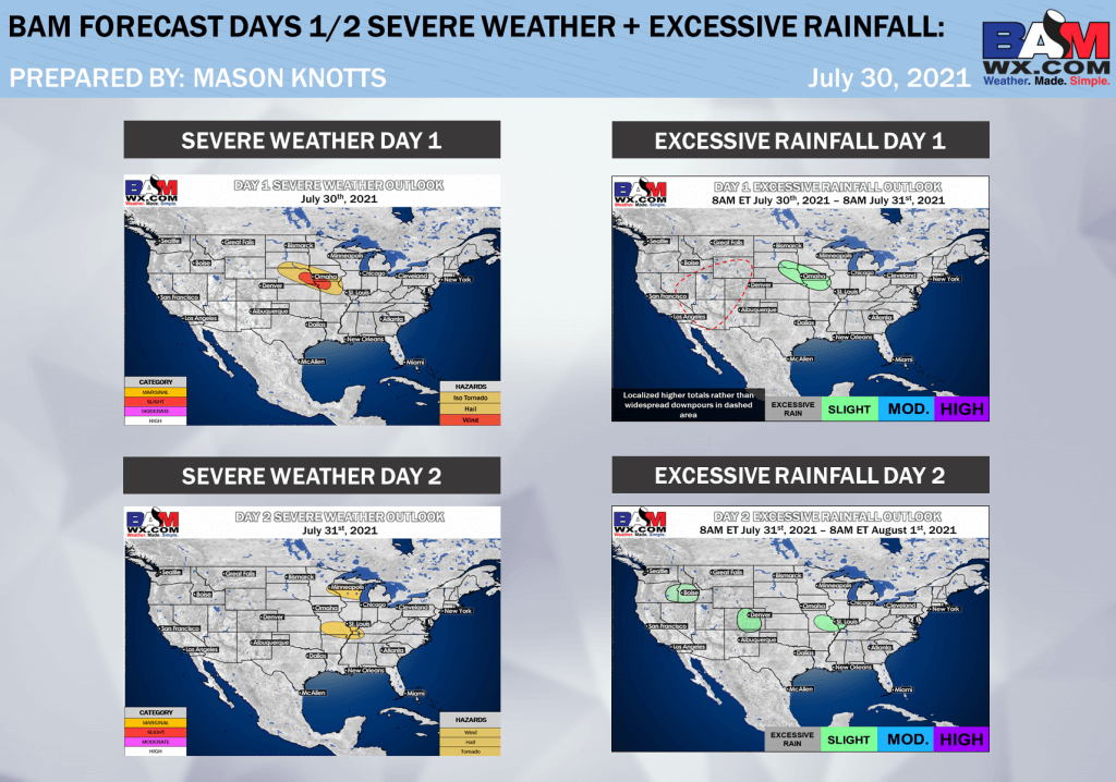 7-30-21 Long-range: Storm cluster update + bold Aug forecast. M.