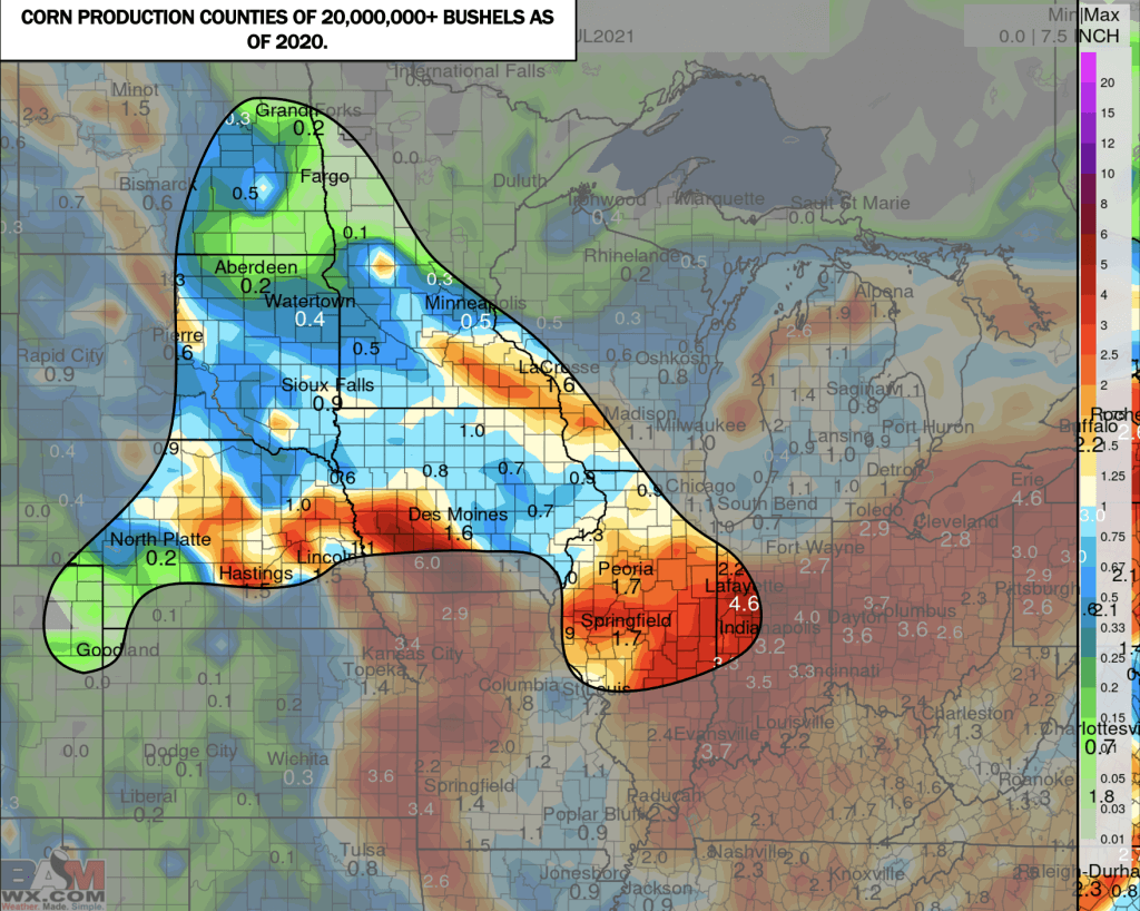 7-7-21 Early AM Ag Weather Report: Hints of convergence on a late week rain solution. Details here. B.