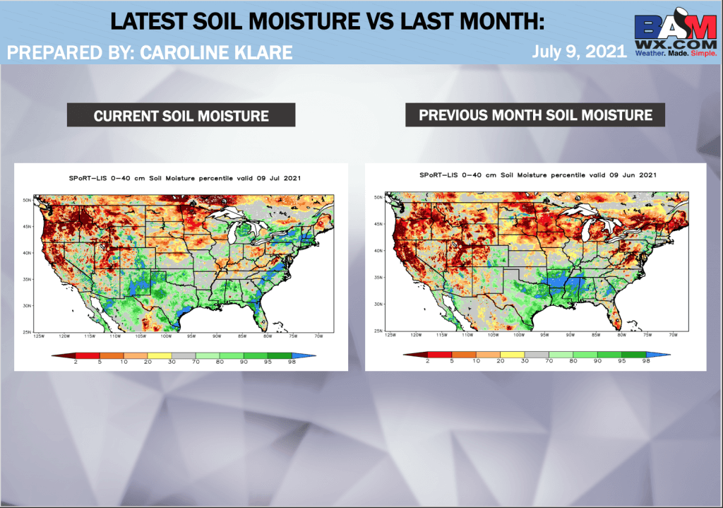 7-9-21 Long-range: Discussing impactful rainfall potential + updated pattern change thoughts deeper into July. B.