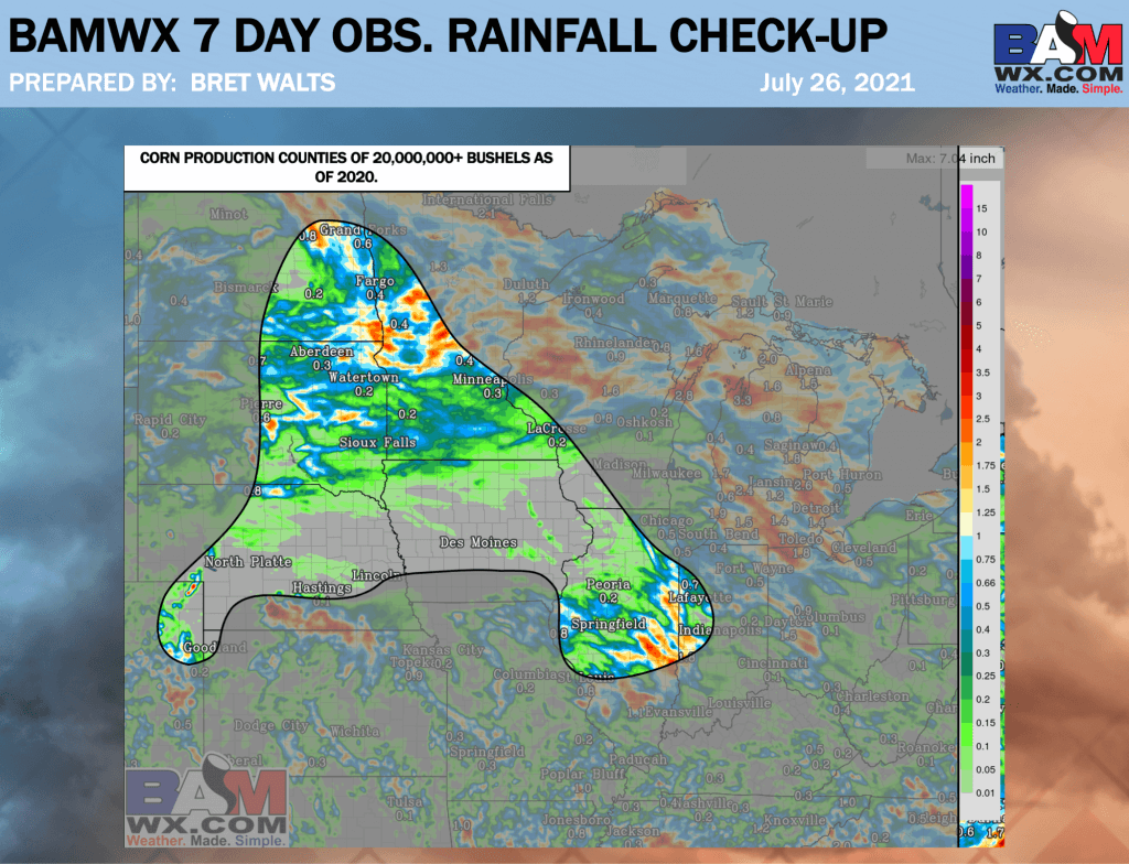 7-26-21 AM Ag Weather Report: Notable heat the next few days in the Plains. Analyzing storm cluster risks. B.